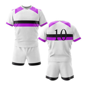 Nouveau design de vêtements de football de rugby de haute qualité Chemise en jersey Uniformes de nouveau style Uniforme de rugby respirant à manches courtes personnalisé - Product Image 6