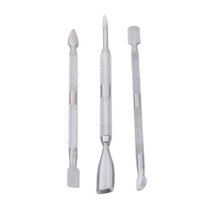 Nettoyant à ongles poussoir et cuillère dissolvant et coupe de cuticules en acier inoxydable de qualité professionnelle outils de manucure et de pédicure durables - Product Image 1
