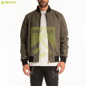 Vestes bomber personnalisées décontractées et sportives 2025, devant uni, écologiques, mode, veste d'hiver personnalisée pour hommes - Product Image 1