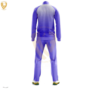 Survêtements unisexes à fermeture éclair sublimés personnalisés pour l'hiver Streetwear ensemble confortable vente en gros de motifs unis imprimés sur mesure pour hommes - Product Image 2