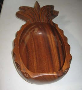 Cuenco de madera para servir piña Juego de cuencos decorativos de piña de madera ecológica Precio al por mayor para fiestas - Product Image 4