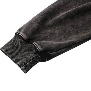 Sudadera con capucha lavada con ácido a precio al por mayor para hombre, Sudadera con capucha lavada con ácido para hombre de lujo con ajuste regular en blanco - Product Image 4