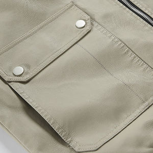 Nouvelle veste en cuir respirante personnalisée pour hommes Vestes en cuir pour hommes Vente en gros - Product Image 6