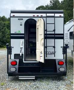 Camper pick-up 4x4 tout-terrain à plateau plat, avec toit relevable, pour expéditions et voyages en véhicule utilitaire, à vendre - Product Image 4