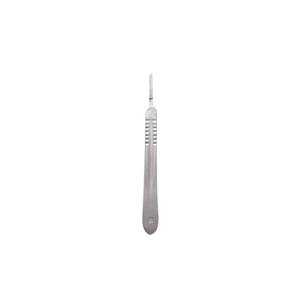 Manche de scalpel réutilisable n°4 4 poignées en acier inoxydable pour procédures médicales, compatibles # 20- # Porte-aiguilles à 25 lames - Product Image 6
