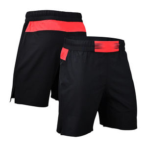 Sports Martial Art MMA <b>Kickboxing</b> <b>Shorts</b> Black Stretch Quick Dry Breathable Polyester Elastic Waist Training <b>Shorts</b> - Product Image 3