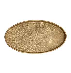 Bandeja Decorativa Redonda Clásica de Aluminio Fundido en Dorado con Diseño Art Deco, Personalizable y Hecha a Mano para Cocina y Hogar - Product Image 5