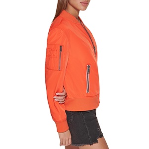 Chaqueta Bomber Nueva para Mujer, Elegante, Lisa, con Cierre, Transpirable y Resistente al Viento, para Otoño e Invierno, para Fiestas - Product Image 3