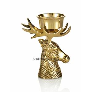 Premium Quality Aluminum Casted <b>Silver</b> Shiny Polished Deer Designer Christmas Decorative <b>Candle</b> <b>Holder</b> In Impressive Price - Product Image 5