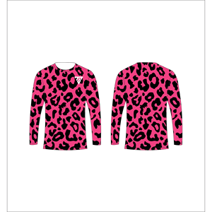 Camiseta de manga larga con estampado de leopardo rosa sublimada personalizada para hombre, para caza y pesca, Trackstar OEM, marca privada TSI-G05-P0803 - Product Image 1