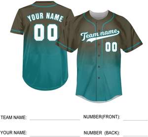 Vente en gros Chemise en jersey de baseball en maille respirante Uniformes sublimés tendance pour jeunes adultes Maillot respirant grande taille - Product Image 4