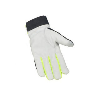 Gants de protection industrielle en cuir de vachette de sécurité pour les mains Gants d'assemblage de conducteur en cuir Rigger Gants de jardinage et de travail - Product Image 3