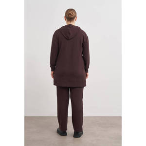 Sweat-shirt à capuche en tricot respirant et surdimensionné - Product Image 6