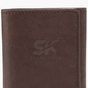 Portefeuille en cuir à trois volets pour homme, profil fin, plusieurs emplacements pour cartes et porte-billets - Product Image 5