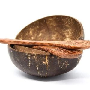 Vente en gros de bols en noix de coco sculptés naturels écologiques d'artisans vietnamiens qualifiés - Product Image 4