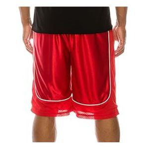 Shorts de sport respirants 100 % polyester pour hommes, personnalisables, tendance, avec empiècements en maille sur le devant, écologiques, pour la gym et l'athlétisme - Product Image 5