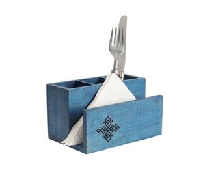 High Quality Handmade Wooden Cutlery Holder for Tableware Restaurant Hotel Home Customized Logo Available - Product Image 1