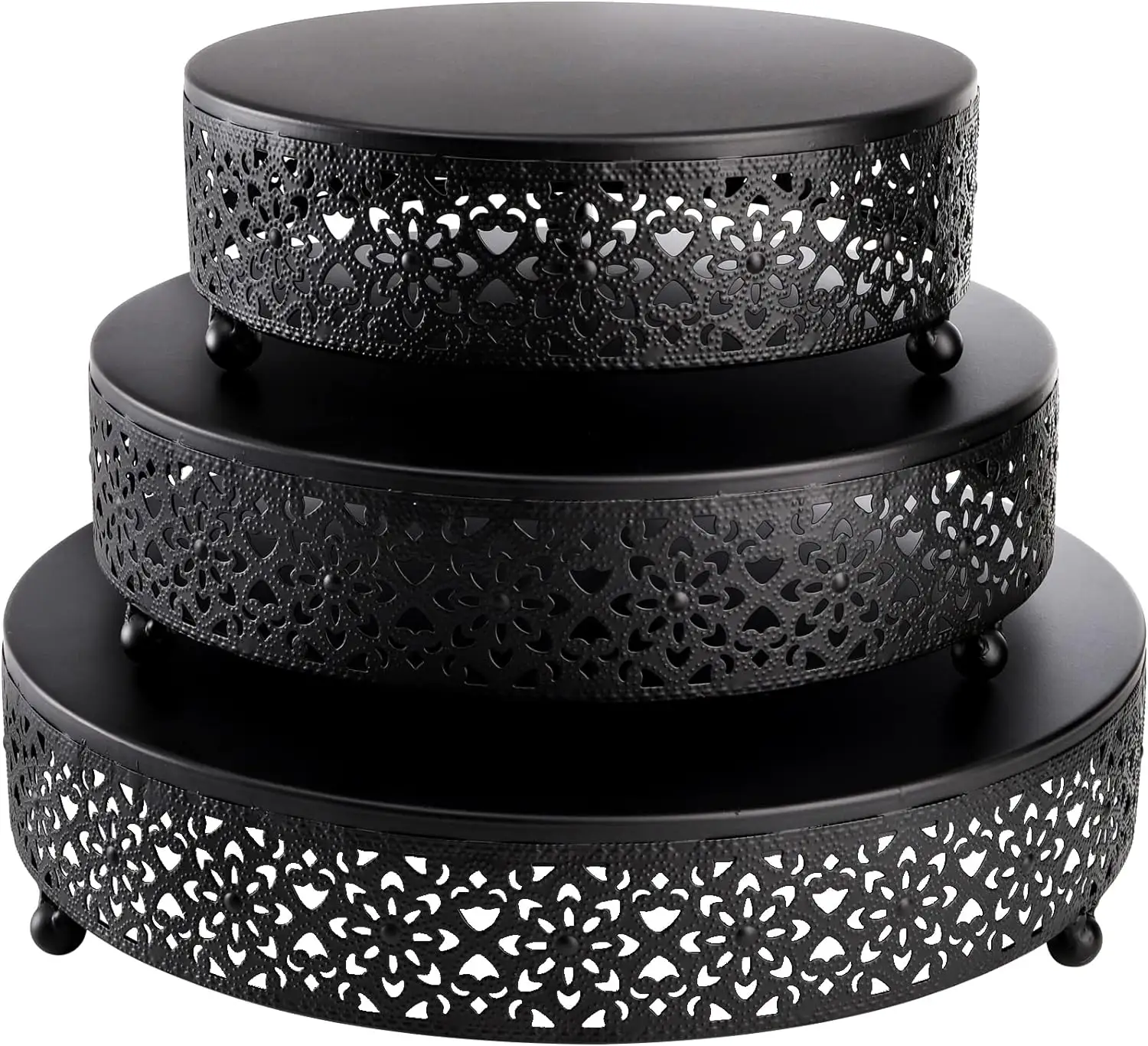 Hete Verkoop Ronde Metalen Cake Stand Set Dessert Cupcake Gebak Snoep Display Plaat Voor Bruiloft, Evenement, Verjaardag In Groothandelsprijs