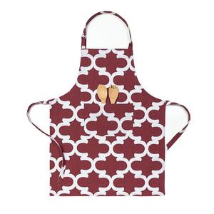 ผ้ากันเปื้อนผ้าฝ้าย100% พิมพ์ลายแขนกุดผ้าลินินใช้ซ้ำได้สำหรับทำความสะอาดร้านอาหารบ้านโรงแรม - Product Image 1