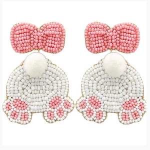 ต่างหูลูกปัดปักลายแบบห้อยลูกปัดแบบยาวต่างหูลูกปัดแบบสั่งทำสำหรับเป็นของขวัญ - Product Image 4