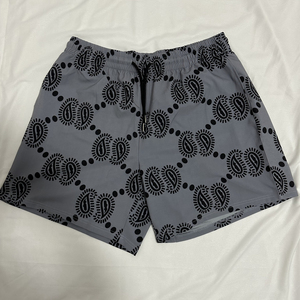 Shorts décontractés pour hommes avec logo personnalisé, pour la salle de sport, la natation, la plage, l'été, en tissu de toile à séchage rapide, avec cordon de serrage - Product Image 4