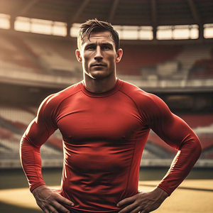 Haute qualité hommes Compression éruption garde hauts respirant plage natation entraînement Fitness porter serré plaine chemise conception - Product Image 2