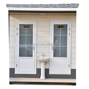 Tùy chỉnh ngồi xuống ngồi xổm nhà vệ sinh gốm phòng tắm công cộng với hai nhà vệ sinh cho nam và nữ nhà vệ sinh du lịch ngoài trời prefab - Product Image 5
