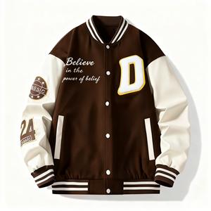 Vestes universitaires d'hiver de haute qualité Streetwear personnalisé College Varsity Jacket pour homme Baseball Bomber Letterman Varsity Jacket - Product Image 6