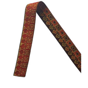 Bordado estrecho recorte poliéster Jacquard cincha cinta de encaje para accesorio de ropa DIY africano - Product Image 1