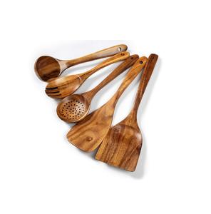 Cuchara de madera Cocina para cocinar La mejor calidad de cuatro accesorios de cocina Mezcla - Product Image 4