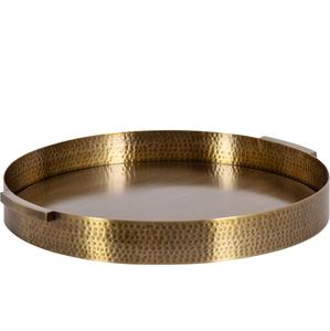 Plateau de service en métal neuf martelé en cuivre avec poignée robuste pour une utilisation quotidienne Occasions spéciales dans les maisons, les cafés et les restaurants - Product Image 1