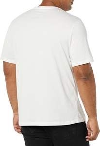 T-shirt col rond 100% coton pour hommes personnalisé Jersey surdimensionné Long Design décontracté Options imprimées vierges 260 grammes Lettre tricotée - Product Image 4