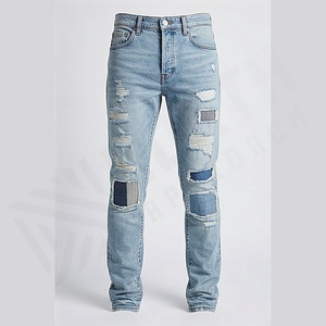 Pantalones Vaqueros de Mezclilla para Hombre 2025, Pantalones Ajustados, Vaqueros Ajustados para Hombre, Venta al por Mayor de Fábrica, Transpirables, Rectos, Servicio OEM - Product Image 1