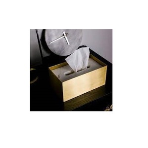 Porte-serviettes en laiton de conception Simple pour le bureau et la vaisselle, boîte à mouchoirs en laiton pour la meilleure qualité porte-serviettes en laiton - Product Image 5
