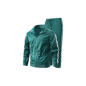 GXAMOY, chándal atlético de 2 piezas para hombre, chándal informal con cremallera completa para correr, conjunto de entrenamiento deportivo, ropa deportiva - Product Image 3
