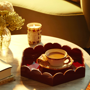 Vente chaude en gros beau plateau de laque à bord festonné pour le thé servant du vin plateau de service Festival prix bon marché du Vietnam - Product Image 6