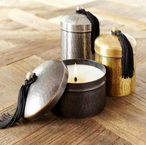 Cylindrical Gold Rough Finished Decorative Copper Metal Candle <b>Jar</b> Direct From Indian Wholesaler Copper Brass Metals Candle Tin - Product Image 6