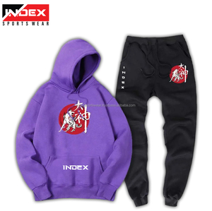 Conjunto Deportivo Informal de Moda, Sudadera con Capucha y Pantalones Deportivos con Cremallera, Conjunto Deportivo Sólido de Otoño/Invierno para Hombre y Mujer, Ropa Deportiva Urbana - Product Image 4