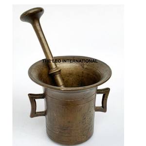 Mortero y Maja de madera real, piezas de alta calidad, accesorios de cocina para el hogar, hoteles, resorts, mortero y Maja - Product Image 3