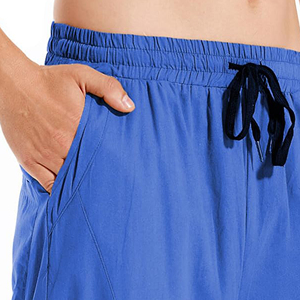 Pantalons pour hommes en tricot de coupe normale avec logo personnalisé pantalons pour hommes en coton à séchage rapide lavés pantalons pour hommes respirants poches croisées - Product Image 3