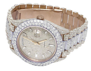 Montre de luxe en diamant pour cadeau, montre hip hop pour hommes, collection de montres de luxe, cadran en verre blanc de qualité VVS - Product Image 4