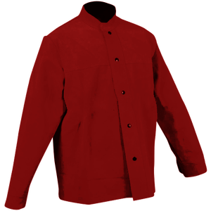 Veste de soudage en cuir de vachette fendu résistant au feu de sécurité industrielle robuste 200C respirateur à coutures soudées résistant à la chaleur - Product Image 2