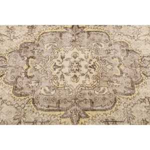 Vintage Turkish Large Rug 5x8.8 ft, <b>Brown</b> <b>Wool</b> Rug - Product Image 5
