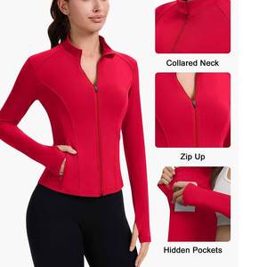 Stand Collar Best Track Jacket 2025 Poliéster Spandex Transpirable Elegante Look Chaquetas de chándal para mujer - Product Image 5