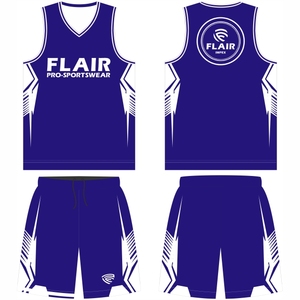 Ensemble d'uniformes de basket-ball personnalisables de haute qualité pour hommes Chemise de sport respirante Tops Shorts Impression numérique Plus Option XS Plain - Product Image 3