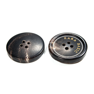 Vos boutons Logo 4 trous bouton rond jamais fissuré dos plat maille plaquée Standard haute qualité supérieure avancée - Product Image 6