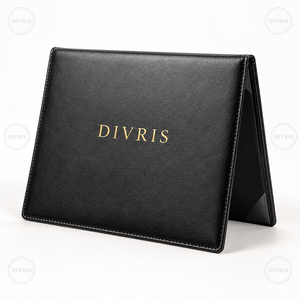 Porte-diplôme personnalisé en similicuir A4 pour la remise des diplômes, avec logo personnalisé, logo gaufré à chaud doré, impression UV - Product Image 5