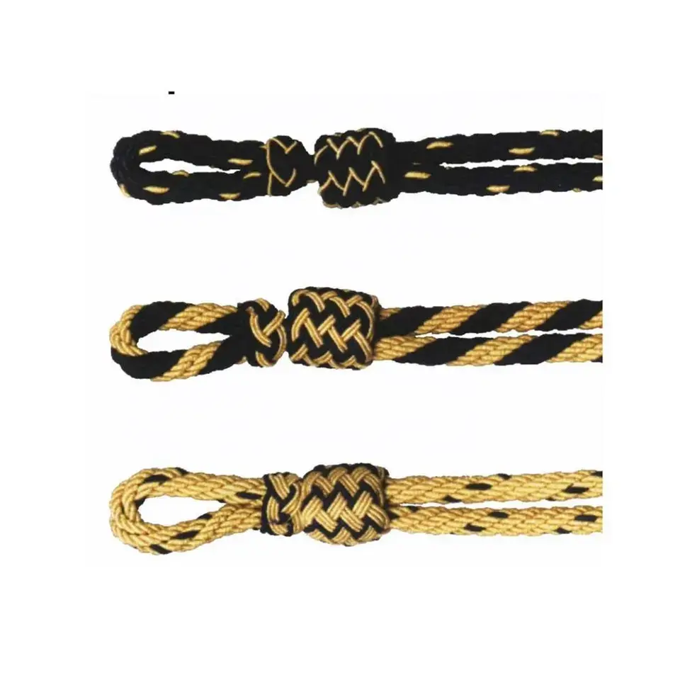 Cordones de alambre para uniforme de oficial de la ceremonia, con puntas de metal