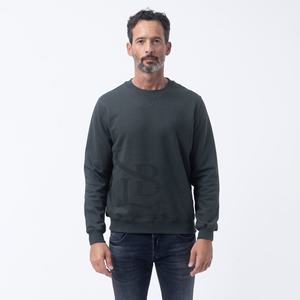 100% algodón personalizado de alta calidad regular serigrafía sudaderas manga hombres cuello redondo pulóver sudadera precio al por mayor - Product Image 6