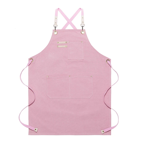 <b>Chef</b> Uniform Bib Kitchen <b>Apron</b> Denim Cotton Barber Canvas <b>Aprons</b> Men Work <b>Apron</b> With Tool Pockets for Cooking Baking - Product Image 2